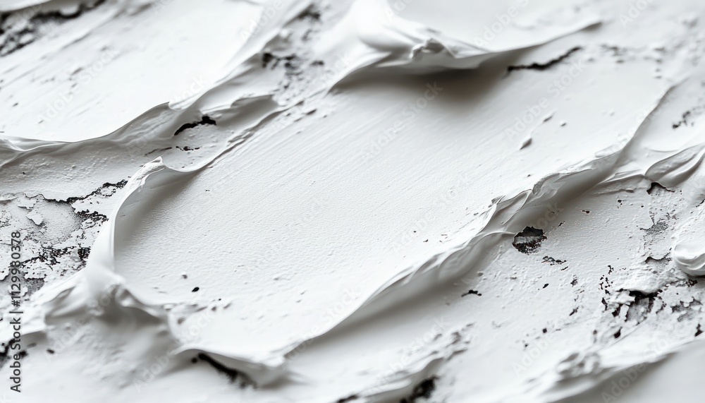 Textured White Paint Minimalist Background Soft Natural Lighting Glossy Finish