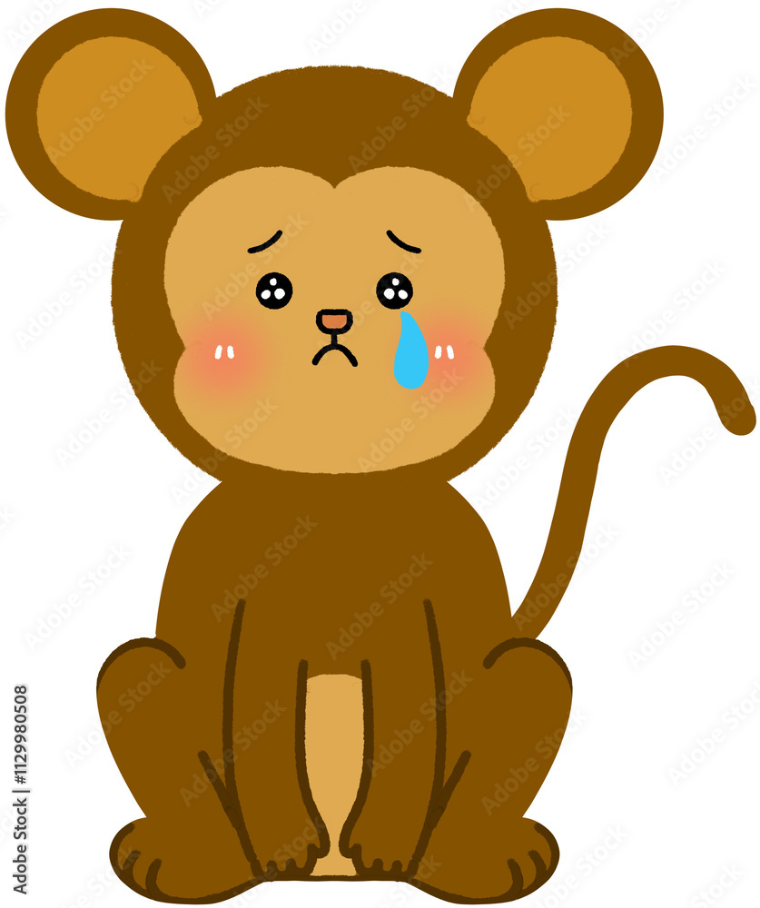 Obraz premium 우는 원숭이