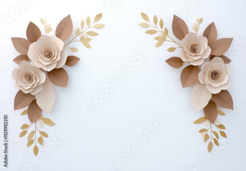 elegant paper flower floral arrangement