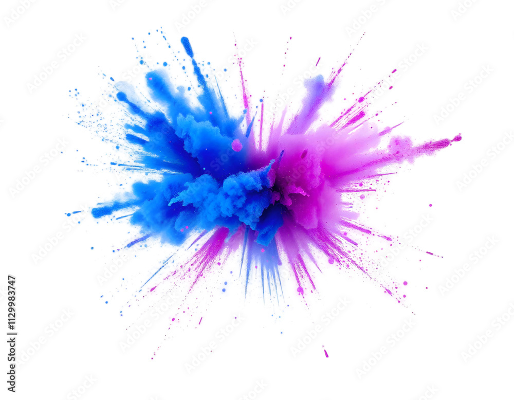  ink splashes on white