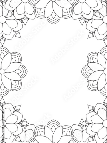 Flowers Coloring Book Pages Flowers Patterns