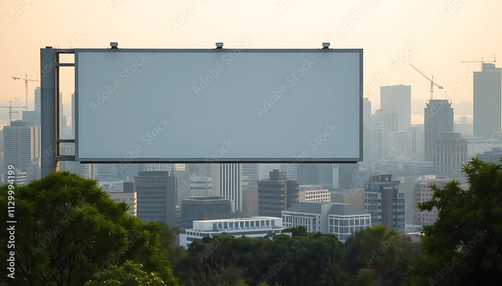 Obraz premium Blank Billboard Cityscape