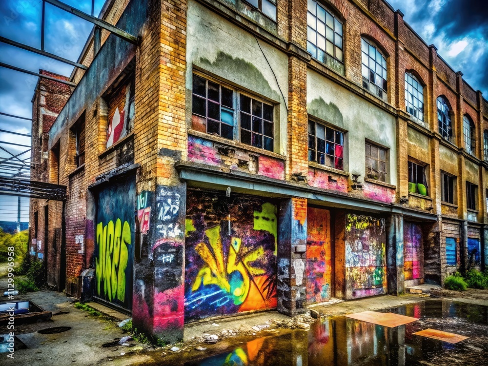 Fototapeta premium Urban exploration photography: Modern designs & discount sale symbolsâ€”limited time offer!