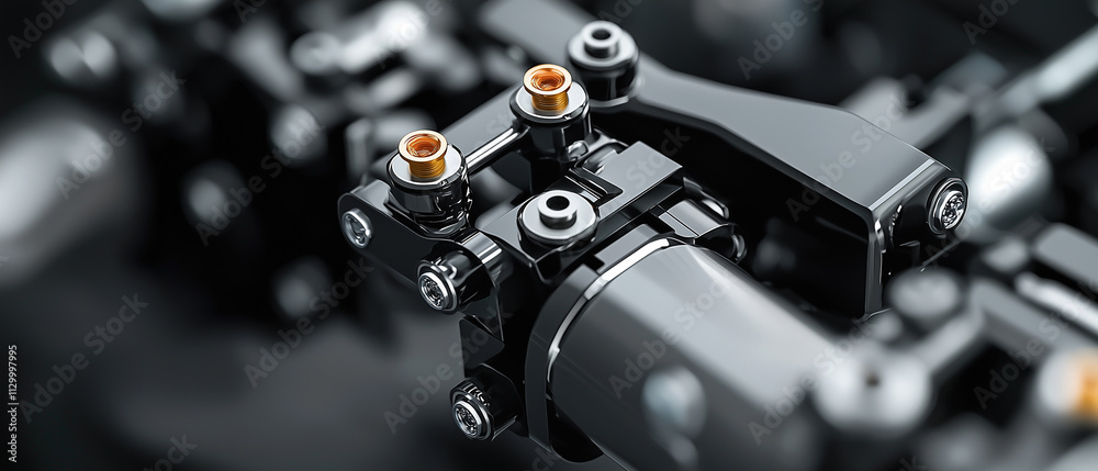 Close up of robotic arms gripping components, showcasing precision engineering and advanced technology. metallic structure and intricate design highlight innovation in robotics Close up of robotic arms gripping components, showcasing precision engineering and advanced technology. metallic structure and intricate design highlight innovation in robotics