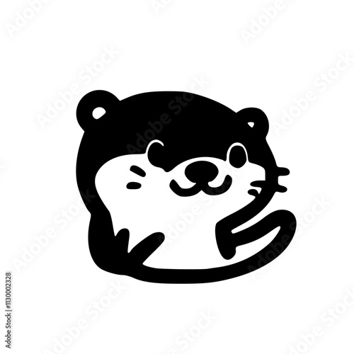 Charming Otter Icons A Captivating Array of Cute and Playful Animal Characters in Various Poses