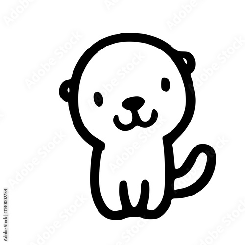 Charming Otter Icons A Captivating Array of Cute and Playful Animal Characters in Various Poses