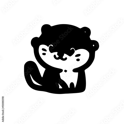 Whimsical Otters in Every Pose An Adorable Collection of Iconic Animal Characters in Various Delightful Styles