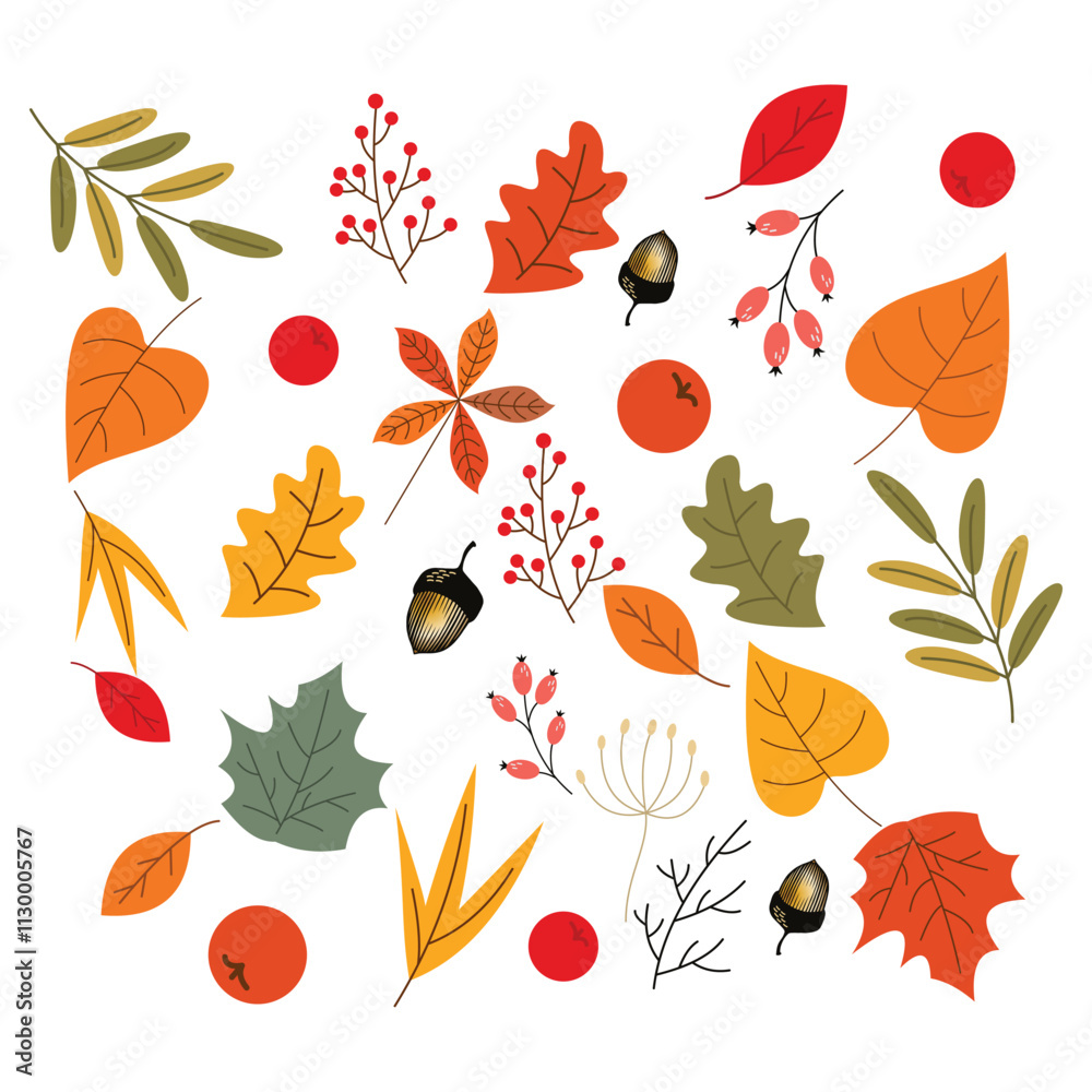 Obraz premium Autumn leaf fall