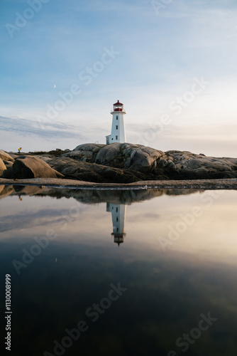 lighthouse on the shore