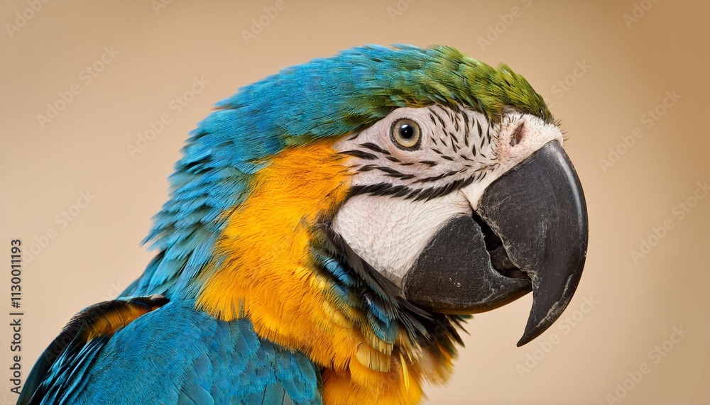 Fototapeta premium blue and yellow macaw ara