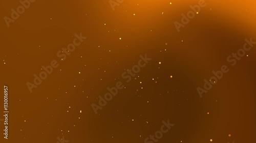 Immerse in the captivating beauty of this golden abstract video background. Featuring soft glowing particles floating over a warm brown gradient, this design adds elegance and sophistication to any pr