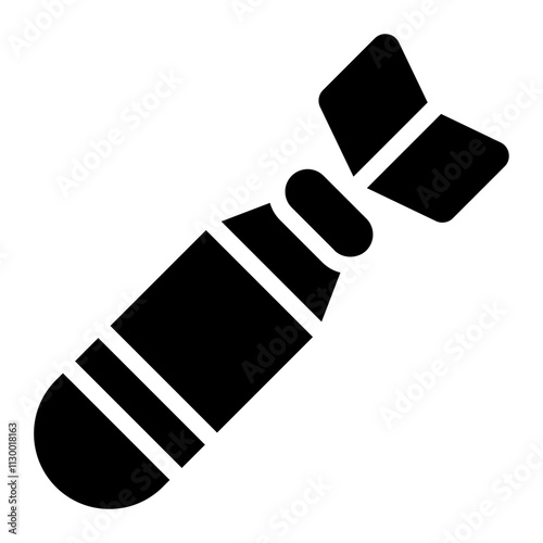 Air bomb Solid Icon