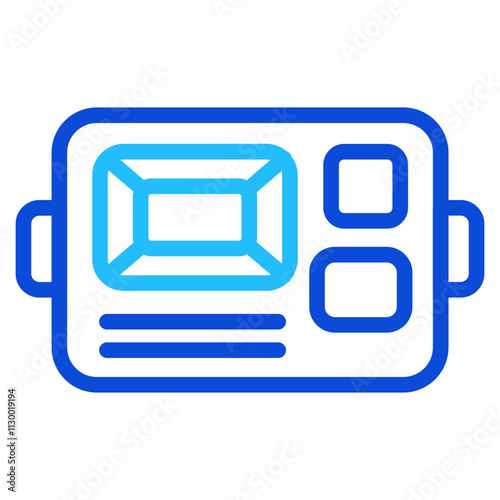 Bento box Duoline Icon