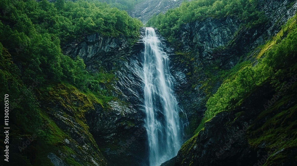 Obraz premium waterfall in the forest