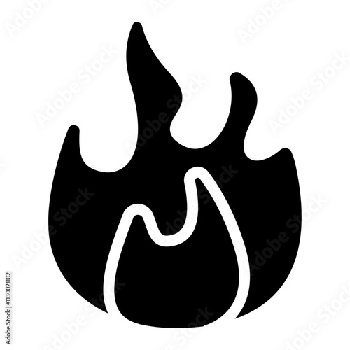 Calories burn Solid Icon
