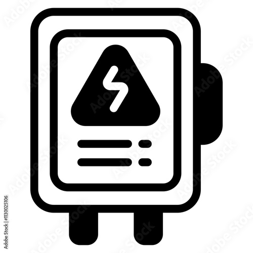 Electrical panel Glyph Icon