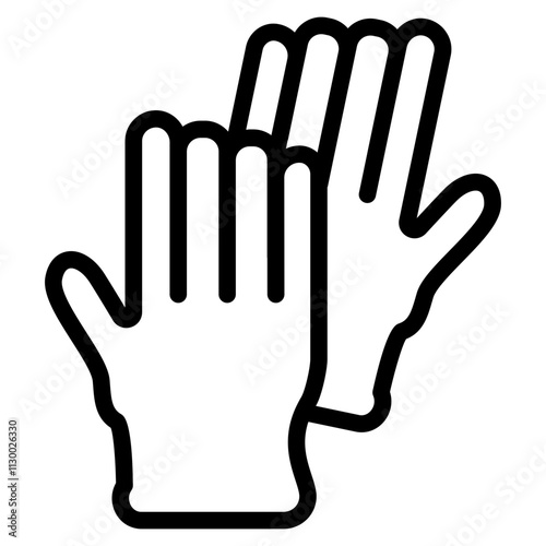 Gloves Line Icon
