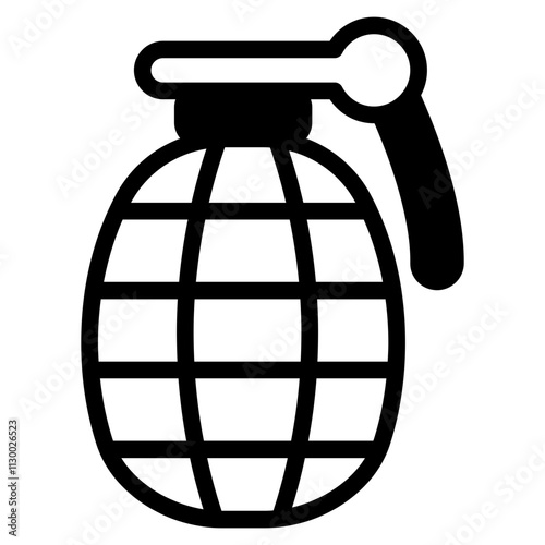 Grenade Glyph Icon