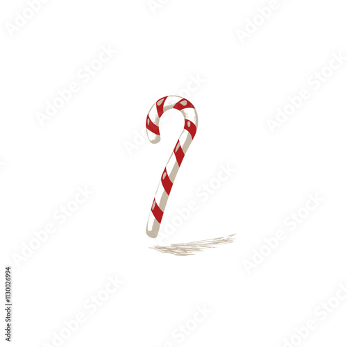 Candy Cane Sketch Christmas Celebration Decoration Winter Event Festival of X-Mas
