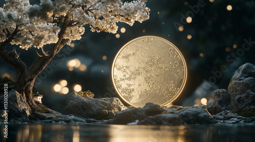 Dreamy Moonlit Landscape: A...