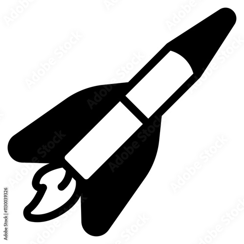 Missile Glyph Icon