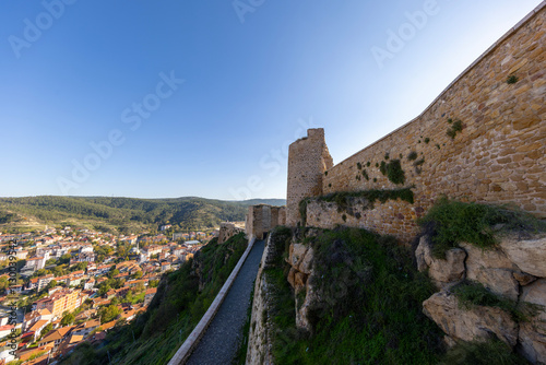 Landscape of historical Kastamonu castle on the hills near the city, Kastamonu, Turkey