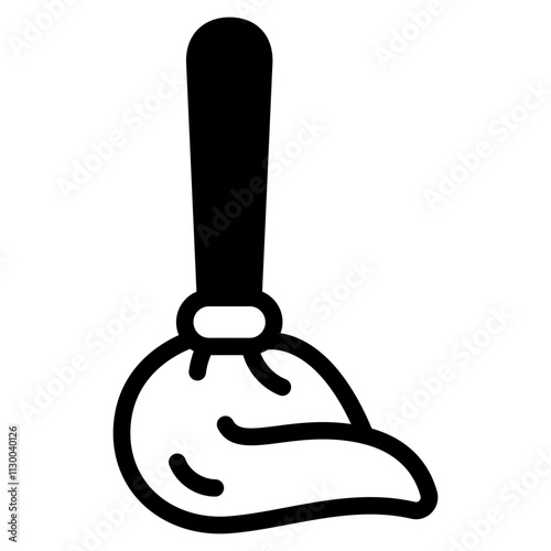 Mop cleaning Glyph Icon