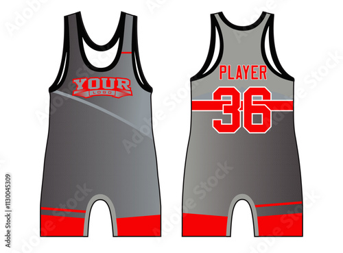 The Wrestling Singlets template mockup is a perfect fit for all sports. The designs that go on casual wear, shirts, fashion apparel, and all kinds of team uniform