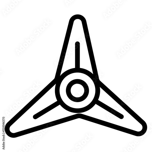 Shuriken Line Icon