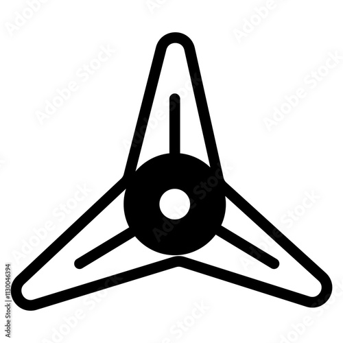 Shuriken Glyph Icon