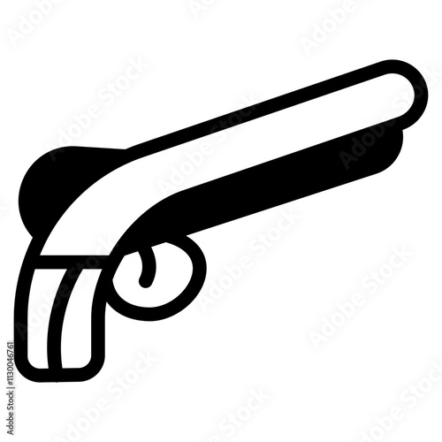 Softgun Glyph Icon