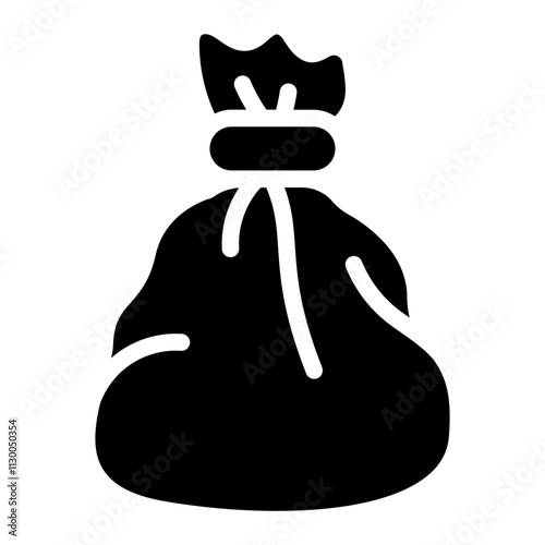 Trash bag Solid Icon