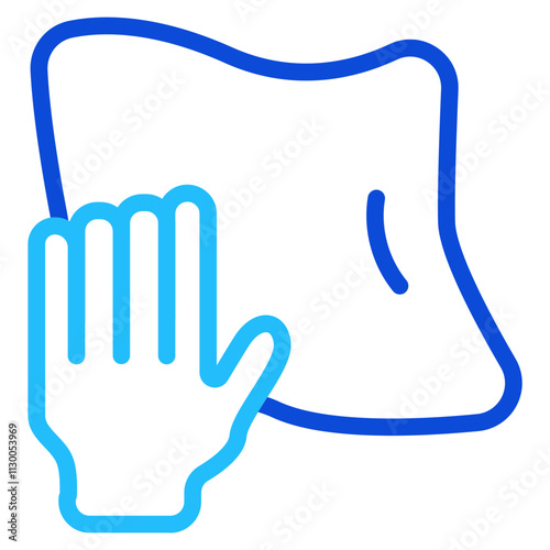 Wipe dust Duoline Icon
