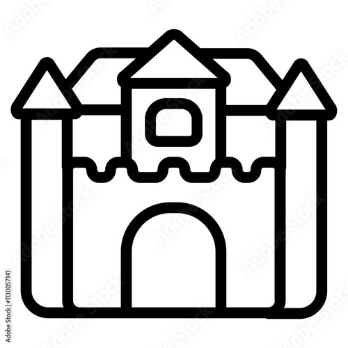 Château Line Icon