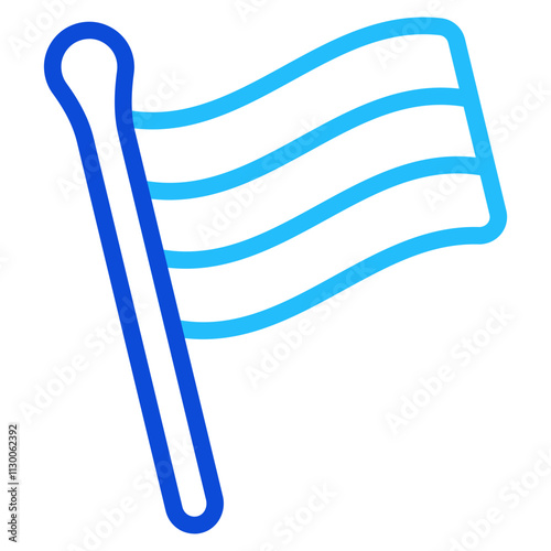 Russian flag Duoline Icon