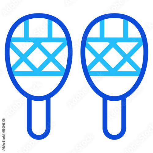 Snowshoes Duoline Icon