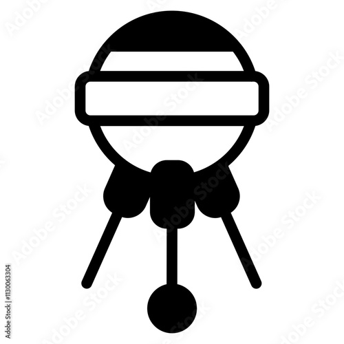 Sputnik satellite Glyph Icon