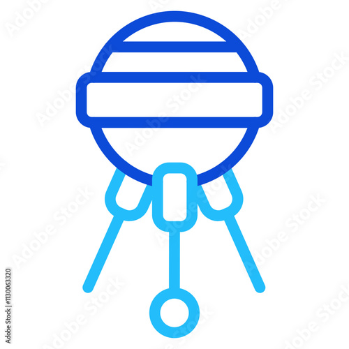 Sputnik satellite Duoline Icon