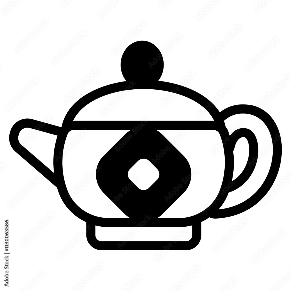 Obraz premium Tea kettle Glyph Icon