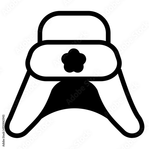 Ushanka Glyph Icon