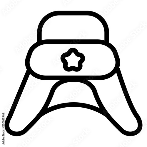 Ushanka Line Icon