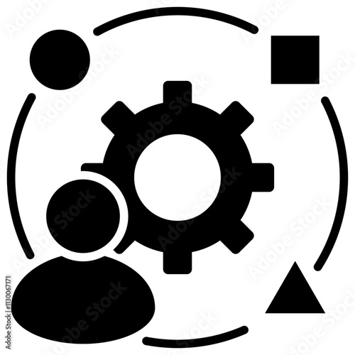 Adaptability Glyph Icon