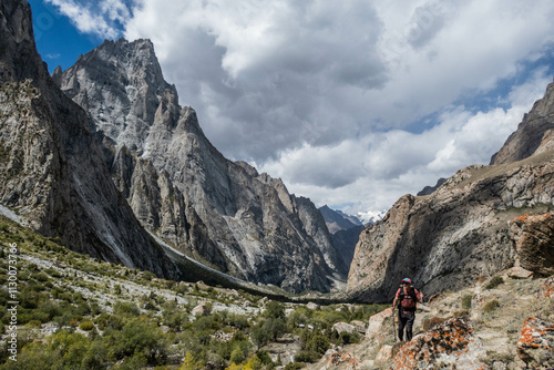 Trekking in the beautiful Nangma Valley (Yosemite of Pakistan), Kanday, Baltistan, Pakista photo