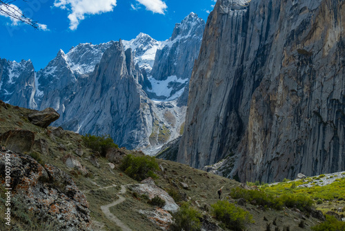 Trekking in the beautiful Nangma Valley (Yosemite of Pakistan), Kanday, Baltistan, Pakista photo