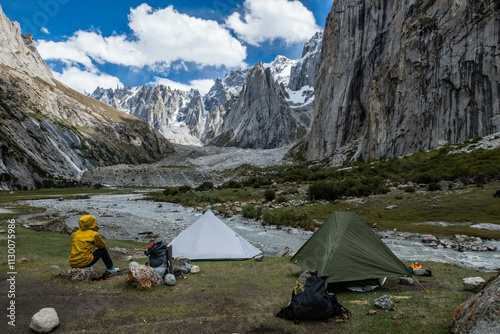 Camping in the gorgeous Nangma Valley (Yosemite of Pakistan), Kanday, Baltistan, Pakistan photo