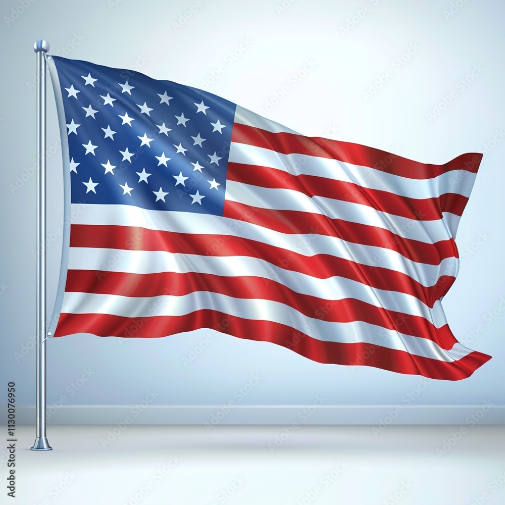 Fototapeta premium flag isolated on white