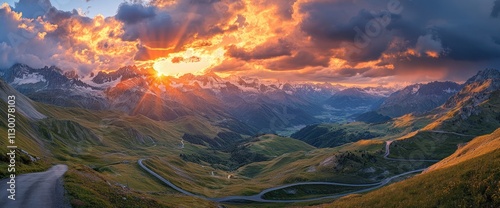 Sunrise Over the Majestic Alps photo