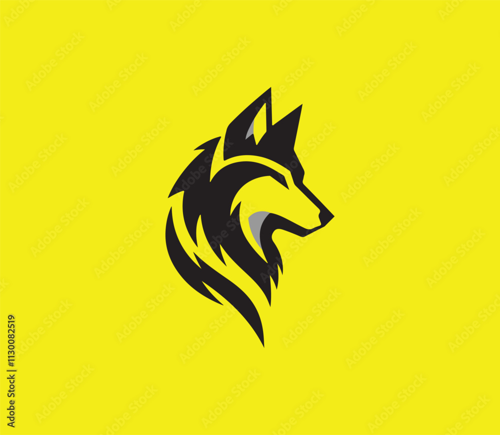 Obraz premium wolf logo