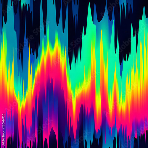 Abstract colorful sound wave background wallpaper.