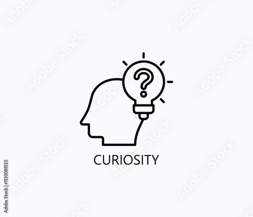 Curiosity Vector, Icon Or Logo Sign Symbol Illustration 